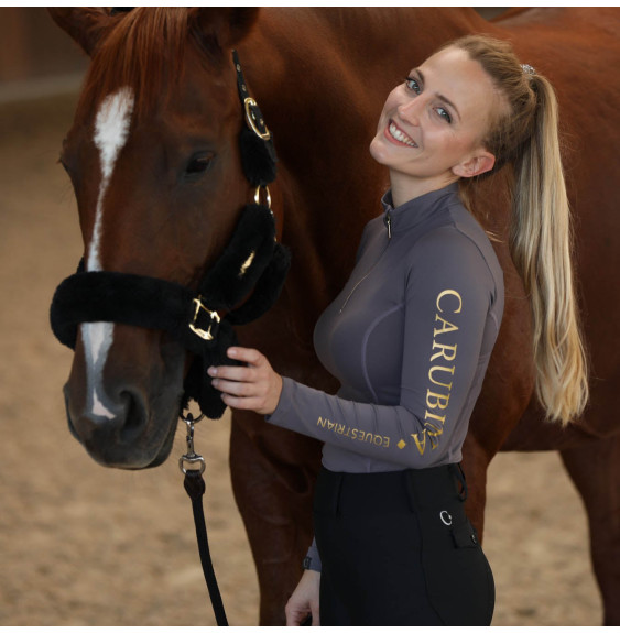 Bluzka z Długim Rękawem Caporto Limited Edition (Taupe Gold) Carubina