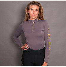 Bluzka z Długim Rękawem Caporto Limited Edition (Taupe Gold) Carubina