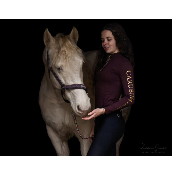 Bluzka z Długim Rękawem Caporto Limited Edition (Bordeaux Gold) Carubina