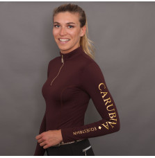 Bluzka z Długim Rękawem Caporto Limited Edition (Bordeaux Gold) Carubina