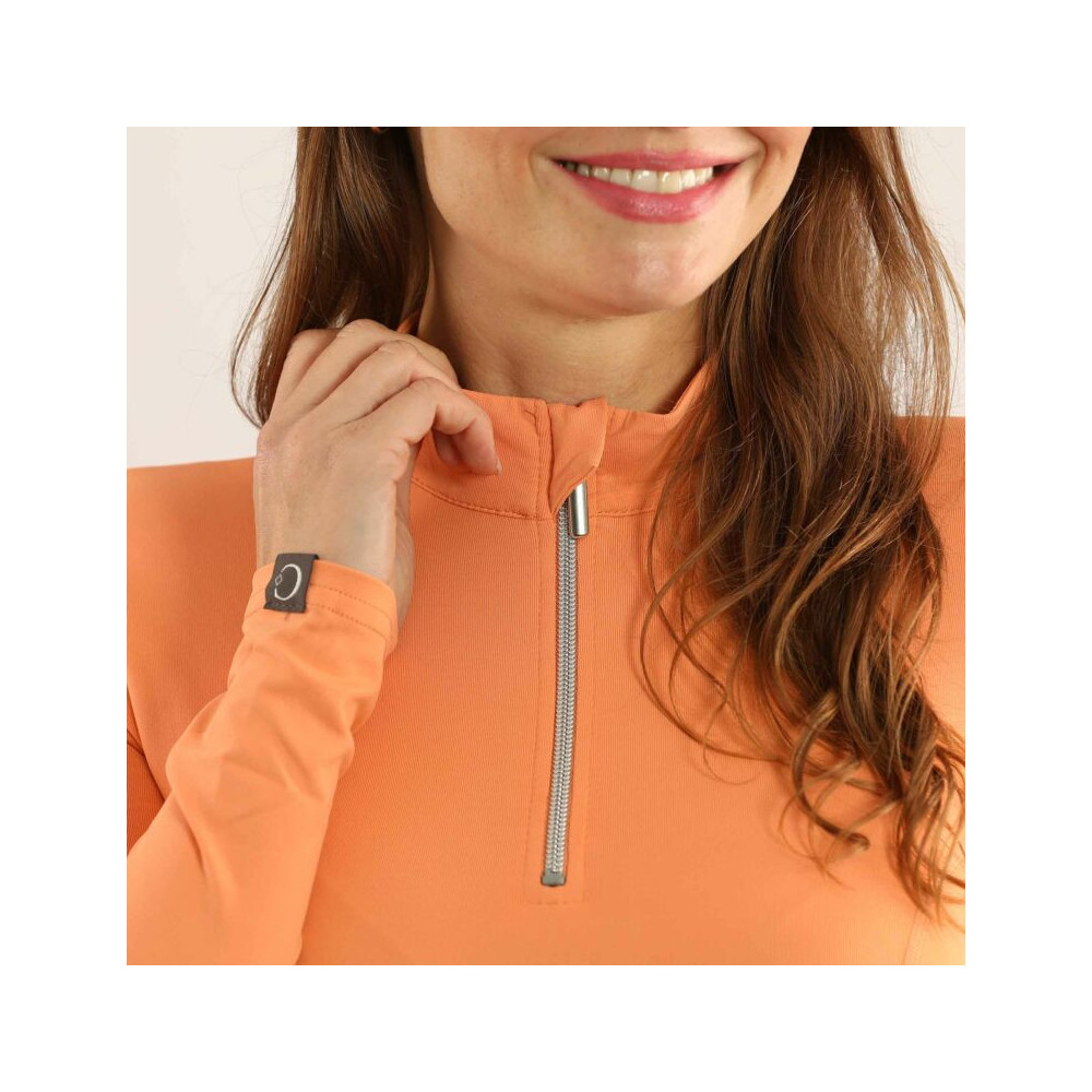 Bluzka z Długim Rękawem Caporto (Apricot) Carubina