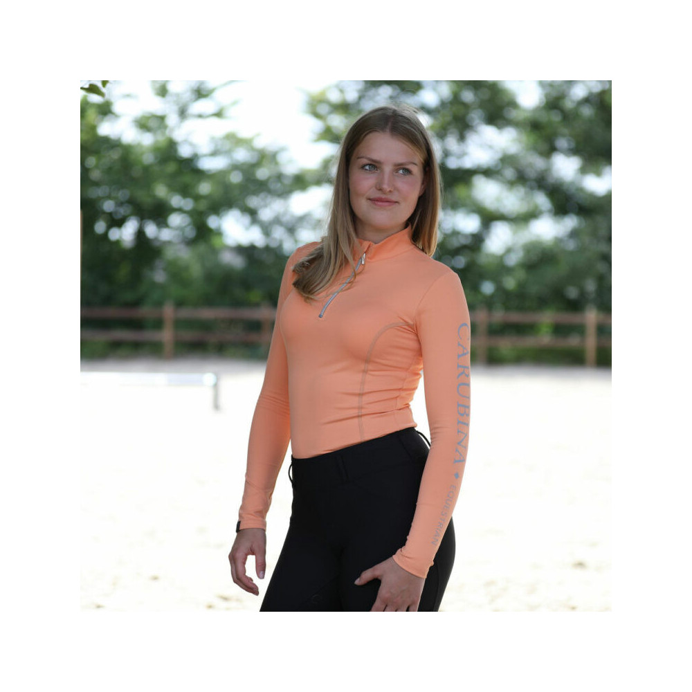 Bluzka z Długim Rękawem Caporto (Apricot) Carubina