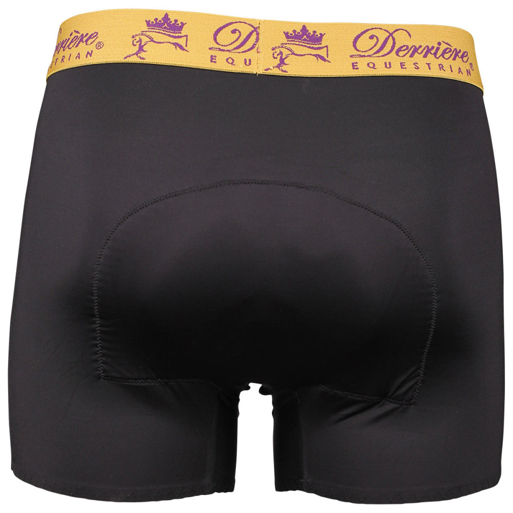 Męskie Bokserki z Wkładką Performance Padded Shorty Czarne Derriere Equestrian