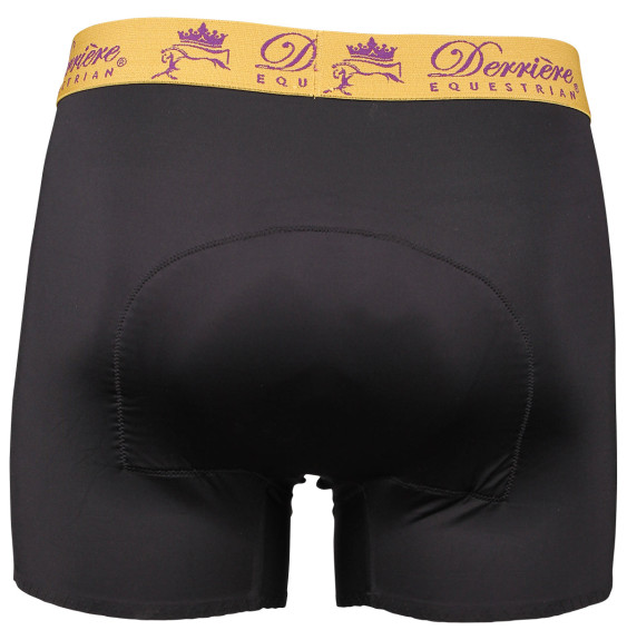Męskie Bokserki z Wkładką Performance Padded Shorty Czarne Derriere Equestrian