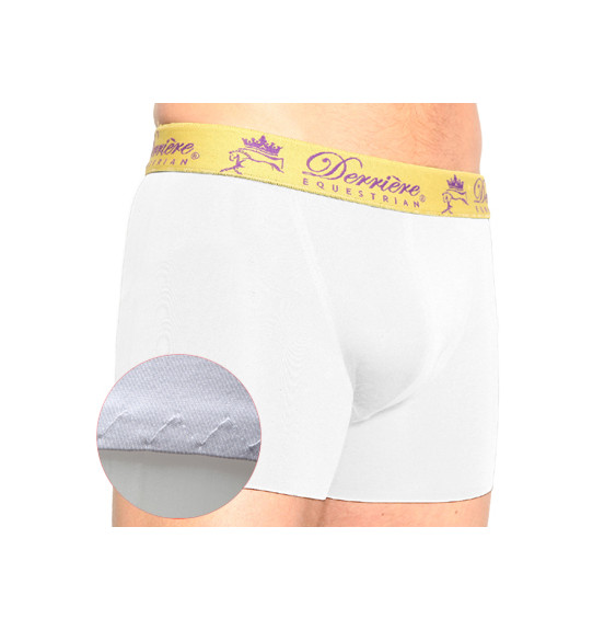 Męskie Bokserki z Wkładką Bonded Padded Shorty Białe Derriere