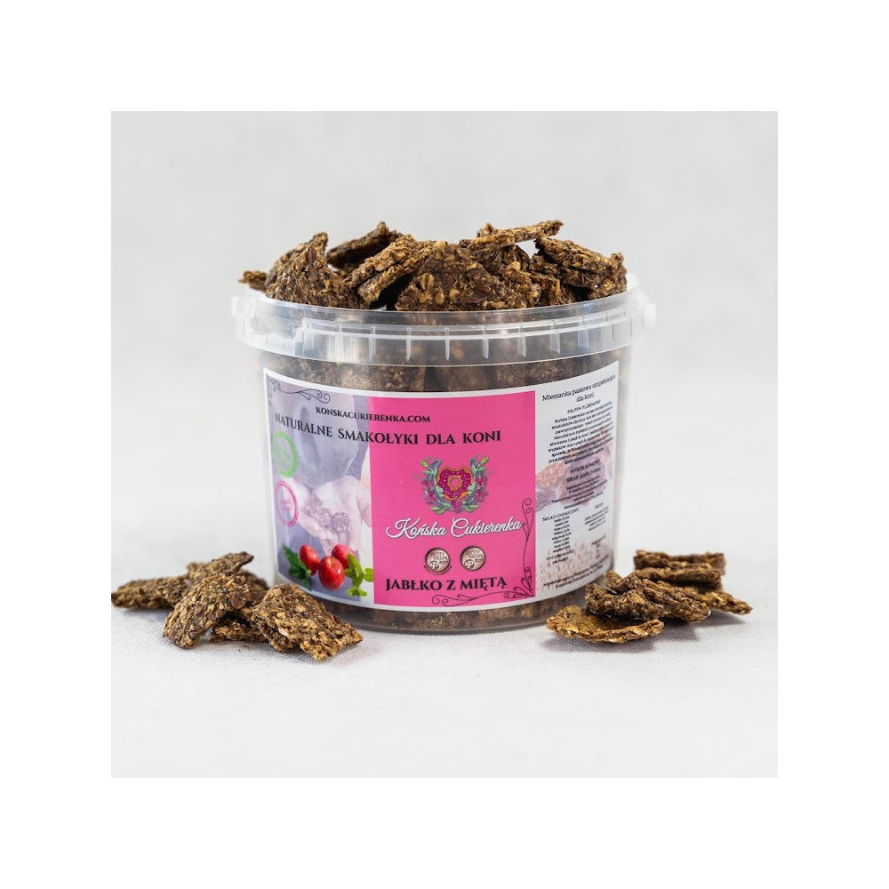 Ciasteczka o Smaku Jabłko z Miętą Końska Cukierenka