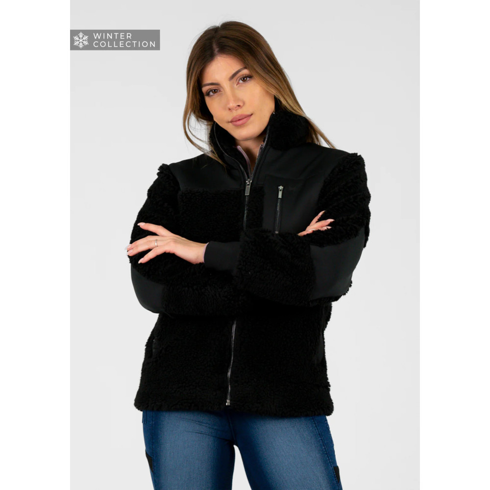 Kurtka Sherpa Teddy (Black) Maximilian Equestrian