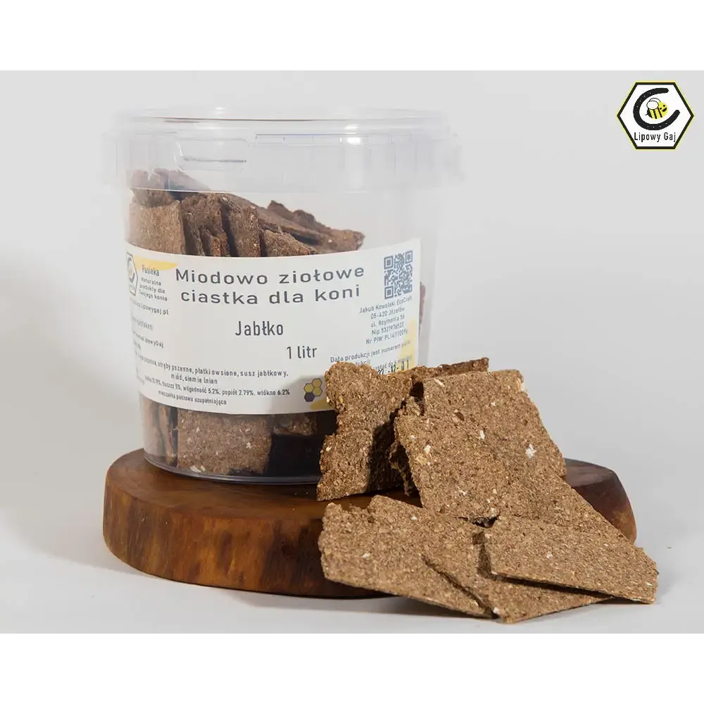 Ciastka Miodowo Ziołowe z Jabłkiem i Miętą Lipowy Gaj