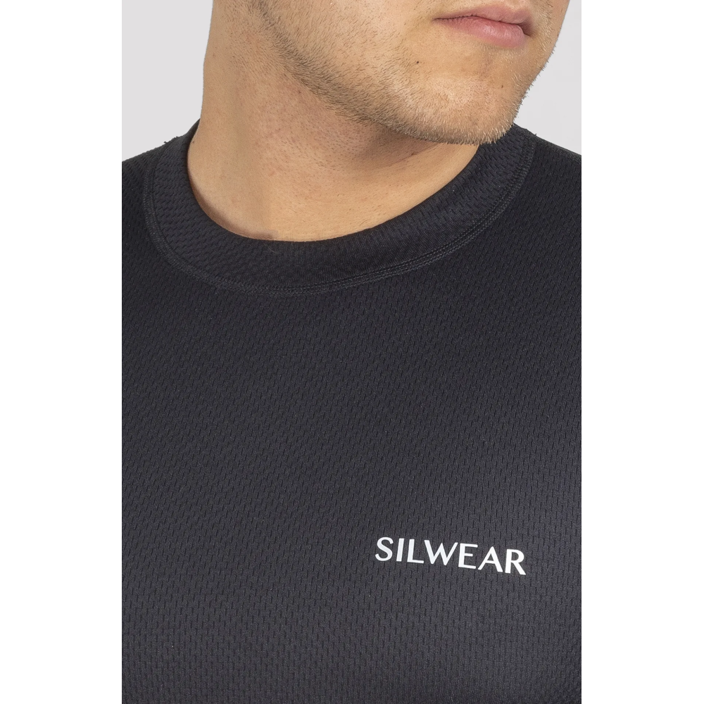 Męska Bluzka Argento Warm Czarna Silwear