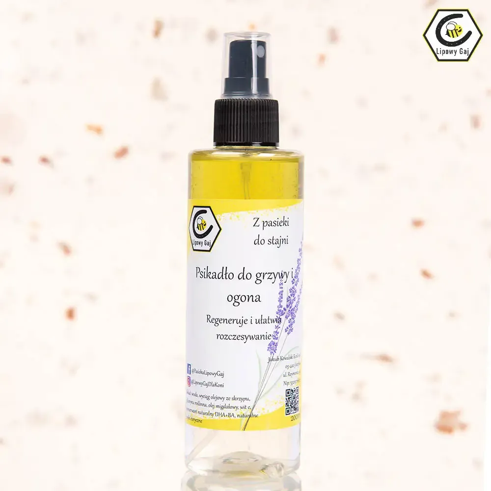 Lawendowe Psikadło Do Grzywy i Ogona Lipowy Gaj