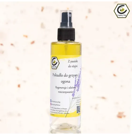 Lawendowe Psikadło Do Grzywy i Ogona Lipowy Gaj