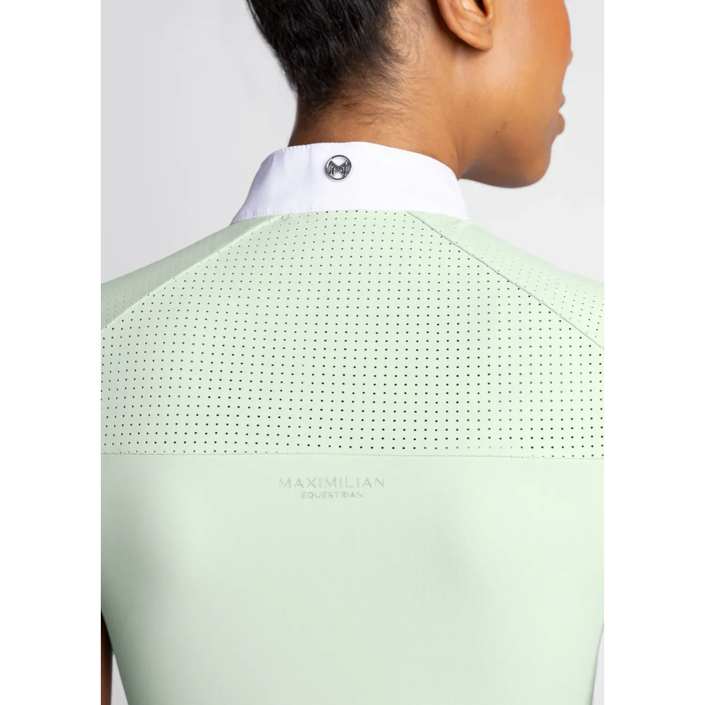 Koszulka Konkursowa z Krótki Rękawem Air (Sage Green) Maximilian Equestrian