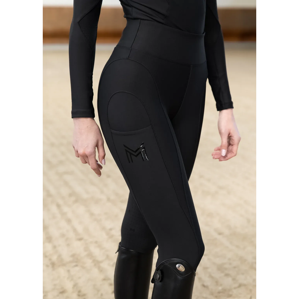 Legginsy Jeździeckie Outline (Black) Maximilian Equestrian