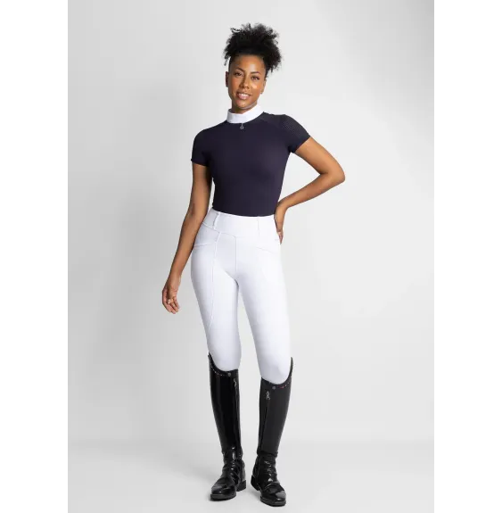 Koszula Konkursowa z Krótkim Rękawem Air (Navy) Maximilian Equestrian