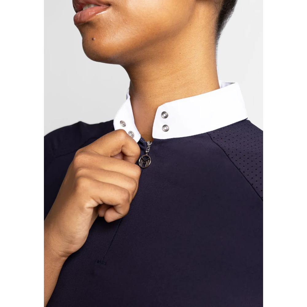 Koszula Konkursowa z Krótkim Rękawem Air (Navy) Maximilian Equestrian