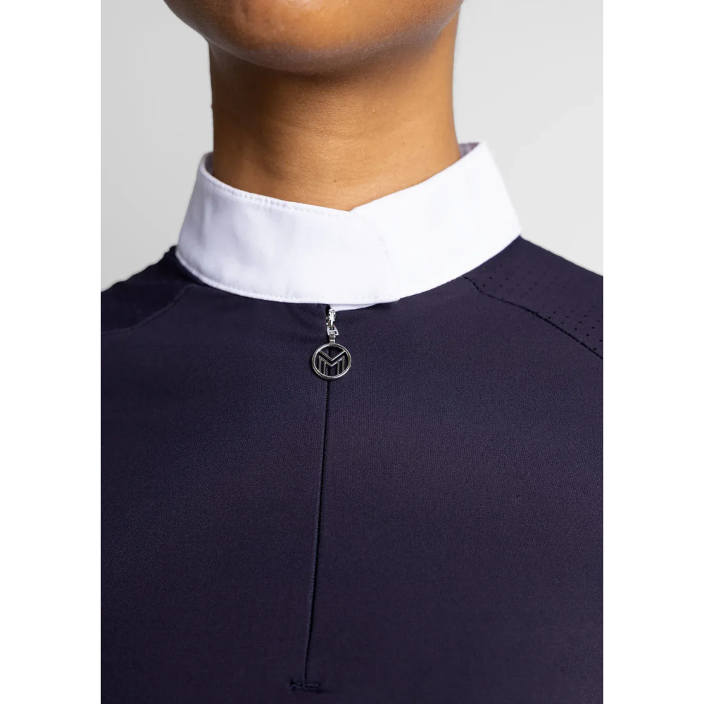 Koszula Konkursowa z Krótkim Rękawem Air (Navy) Maximilian Equestrian