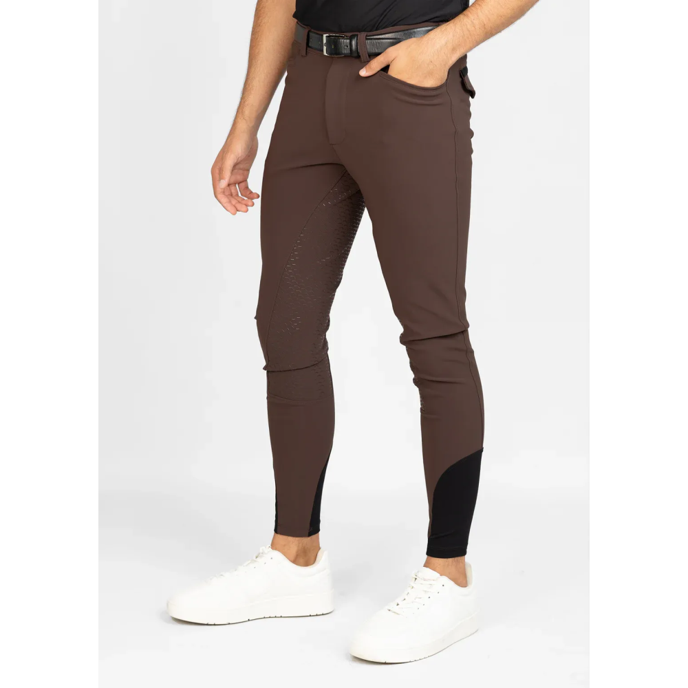 Bryczesy Męskie Performance (Chocolate) Maximilian Equestrian