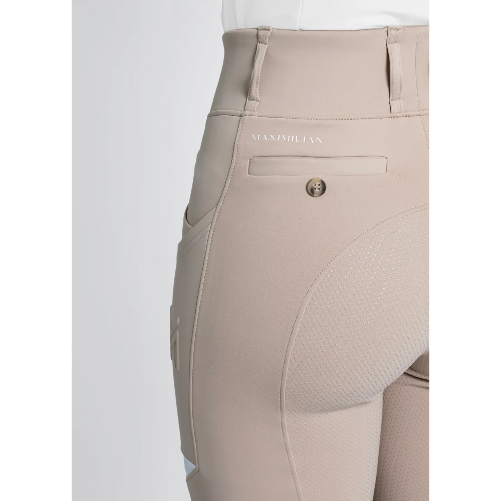 Legginsy Jeździeckie Tech Riding (Beige) Maximilian Equestrian
