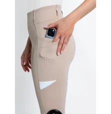 Legginsy Jeździeckie Tech Riding (Beige) Maximilian Equestrian