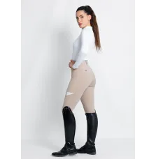 Legginsy Jeździeckie Tech Riding (Beige) Maximilian Equestrian