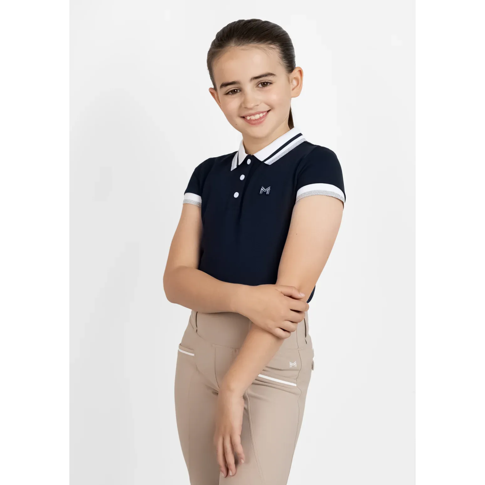 Młodzieżowa Koszulka Glint Polo (Navy) Maximilian Equestrian
