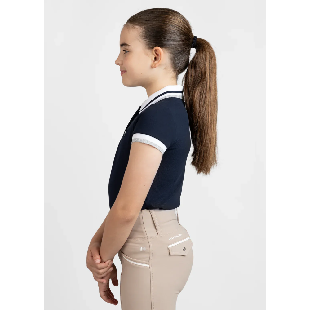 Młodzieżowa Koszulka Glint Polo (Navy) Maximilian Equestrian