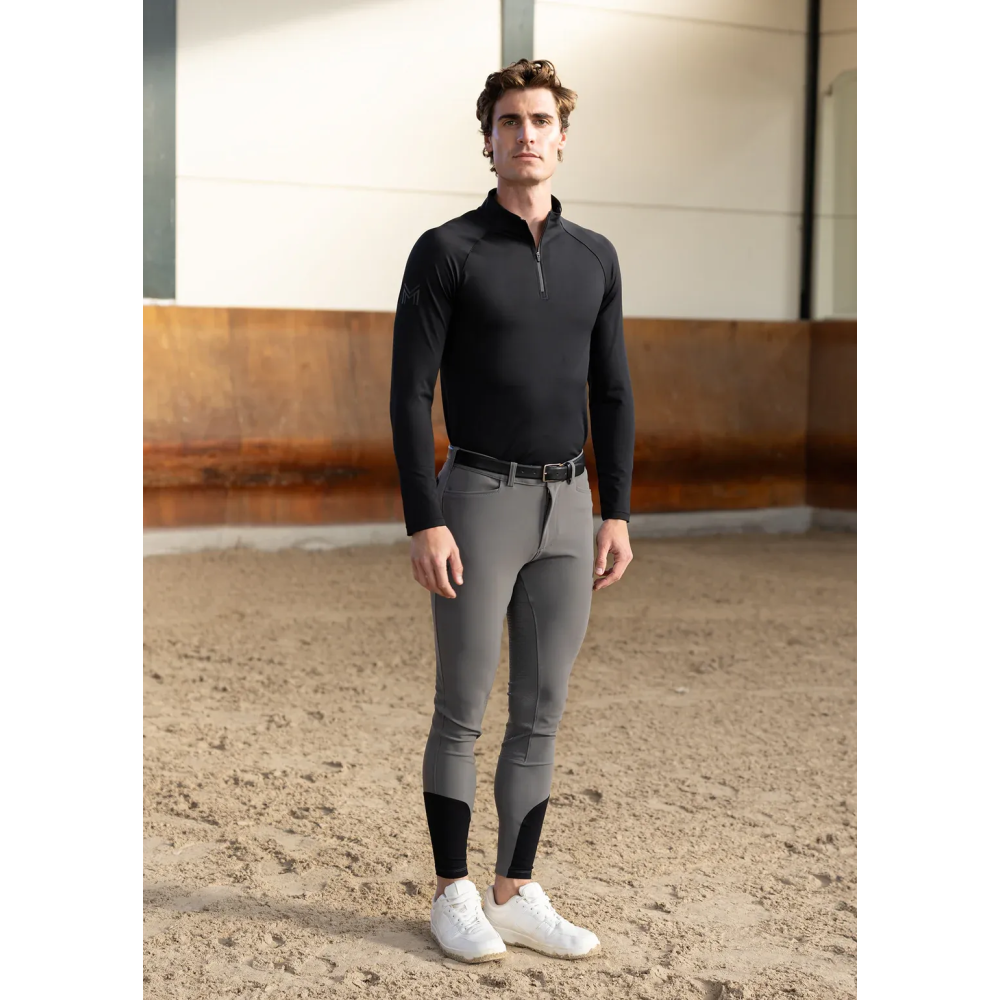 Bryczesy Męskie Performance (Grey) Maximilian Equestrian