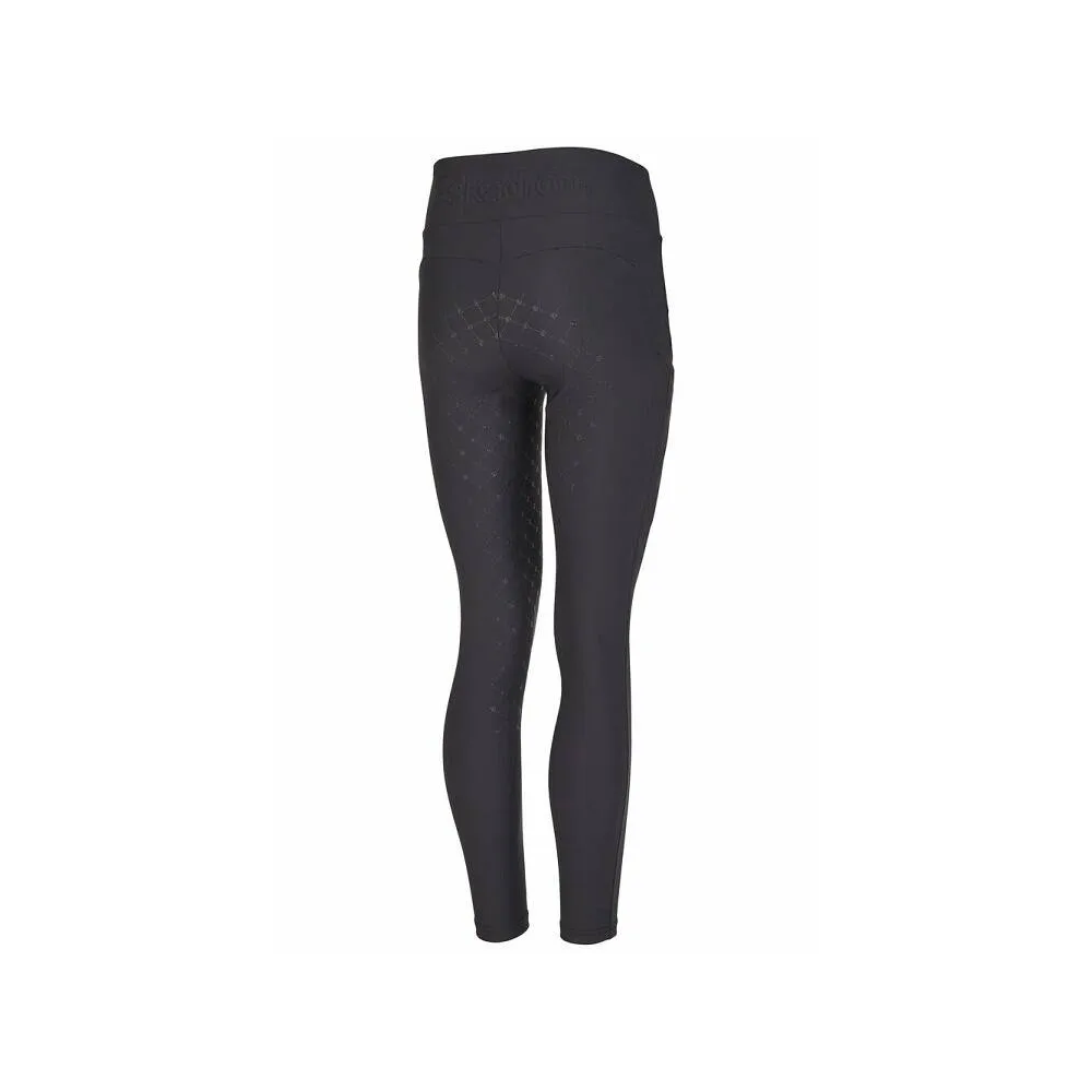 Legginsy Jeździeckie Pro Dynamic Black Eskadron