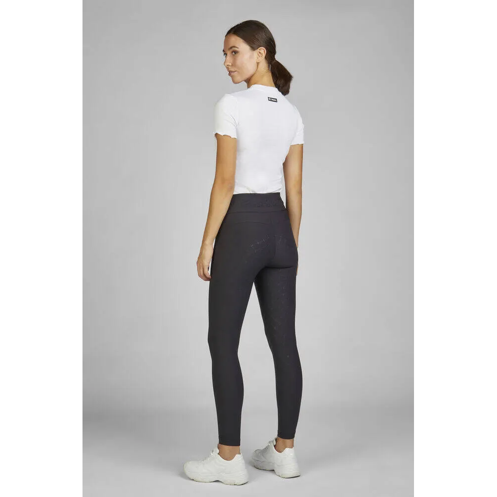 Legginsy Jeździeckie Pro Dynamic Black Eskadron