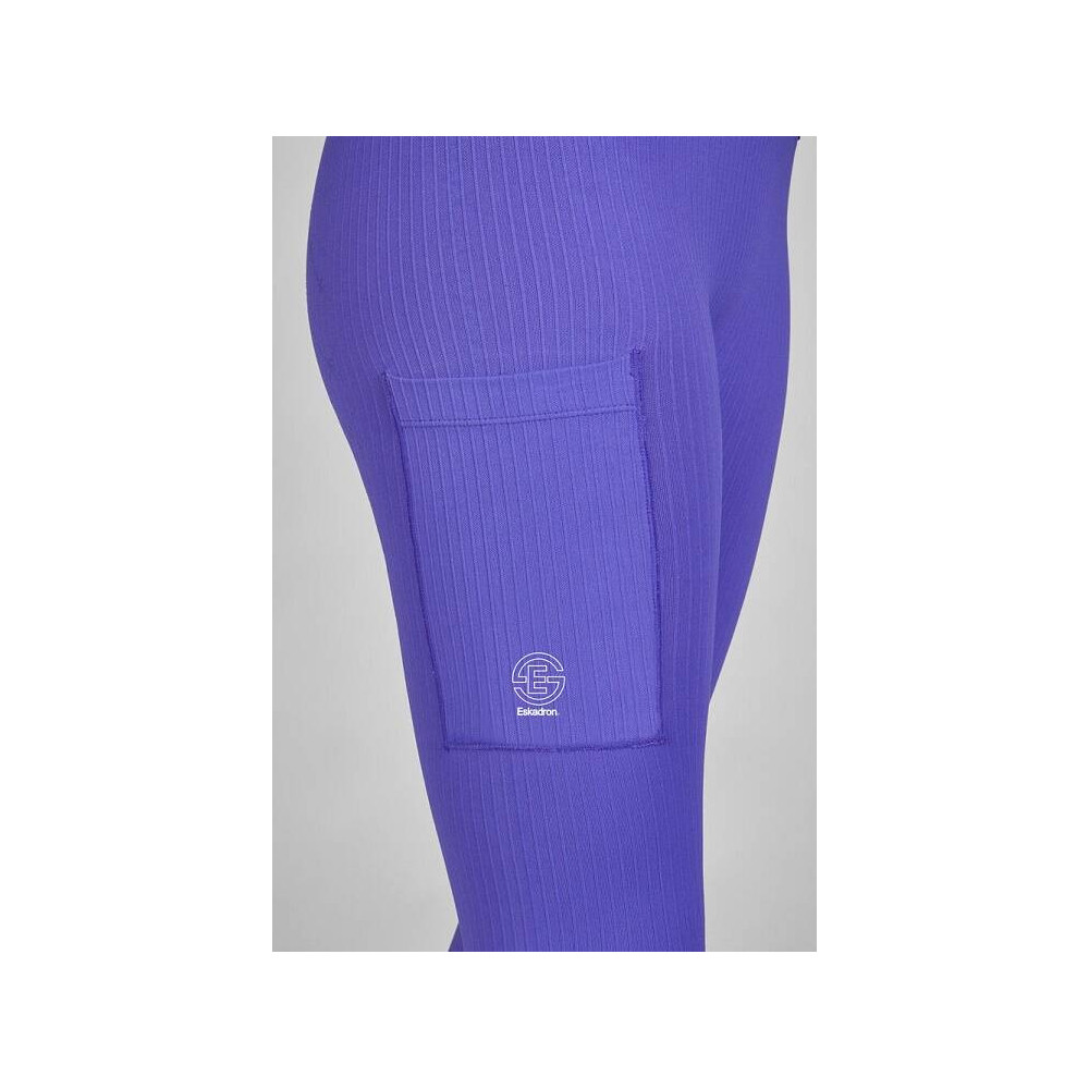 Legginsy Jeździeckie Seamless Dynamic Purple Eskadron