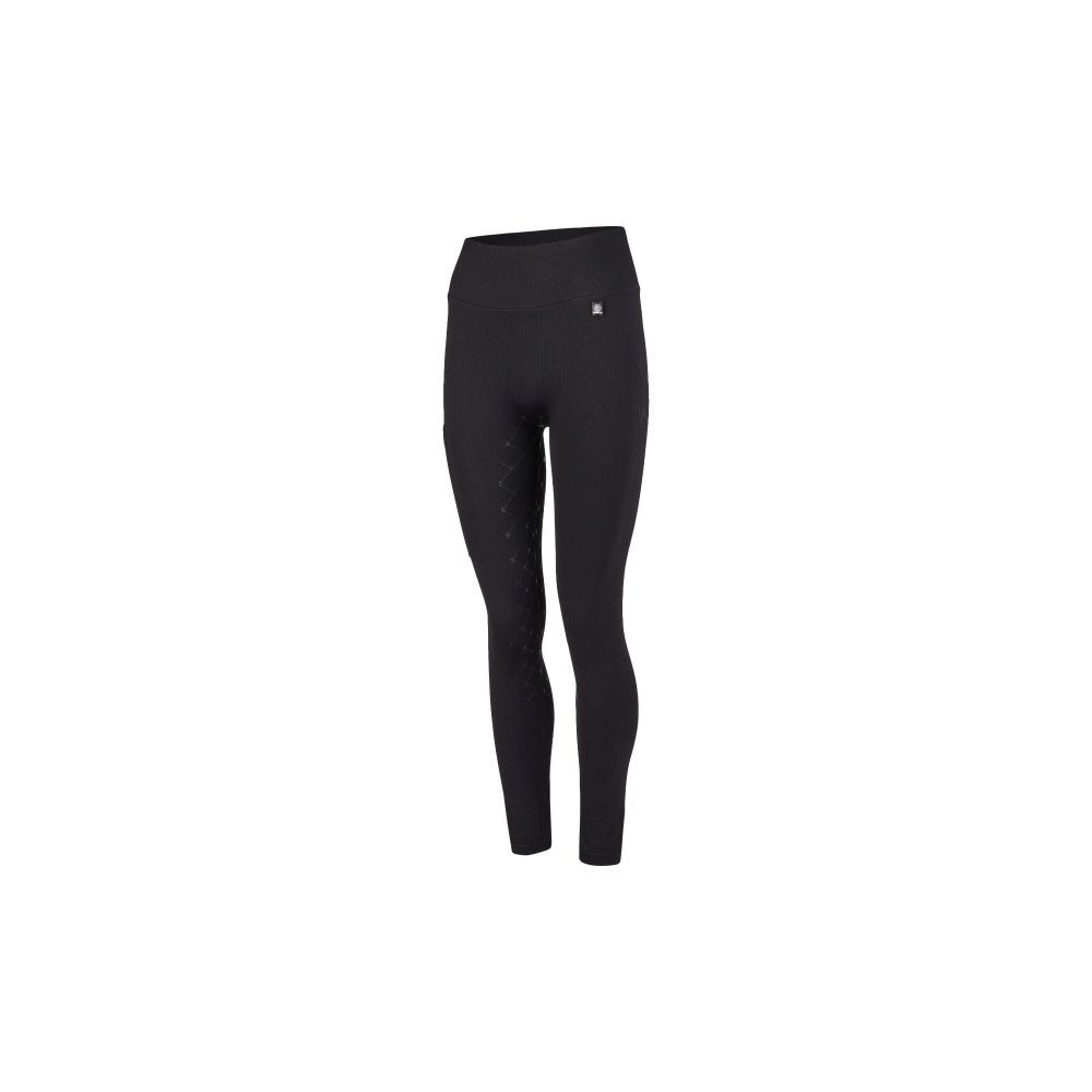 Legginsy Jeździeckie Seamless Dynamic Black Eskadron