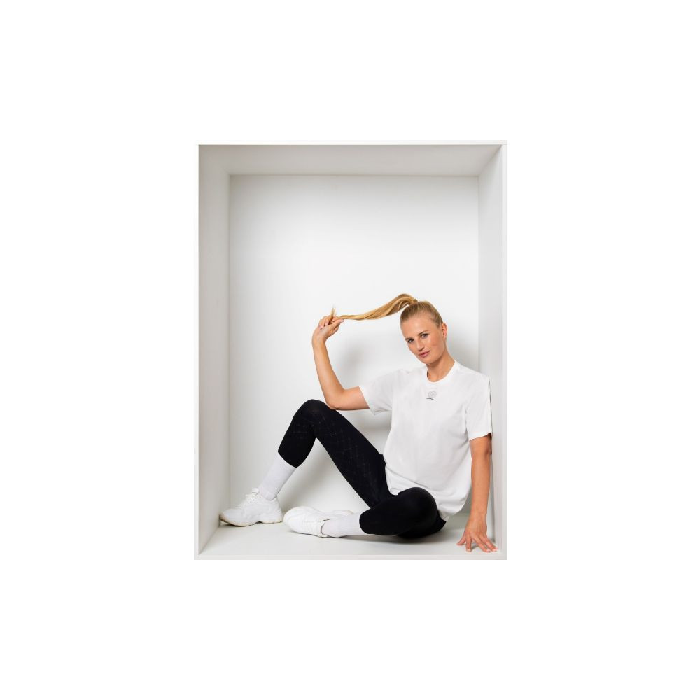 Legginsy Jeździeckie Seamless Dynamic Black Eskadron