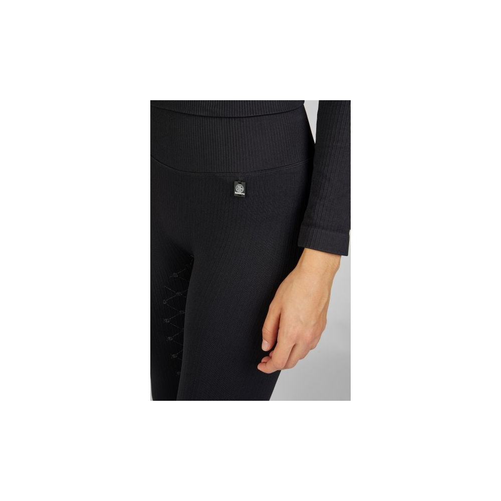 Legginsy Jeździeckie Seamless Dynamic Black Eskadron