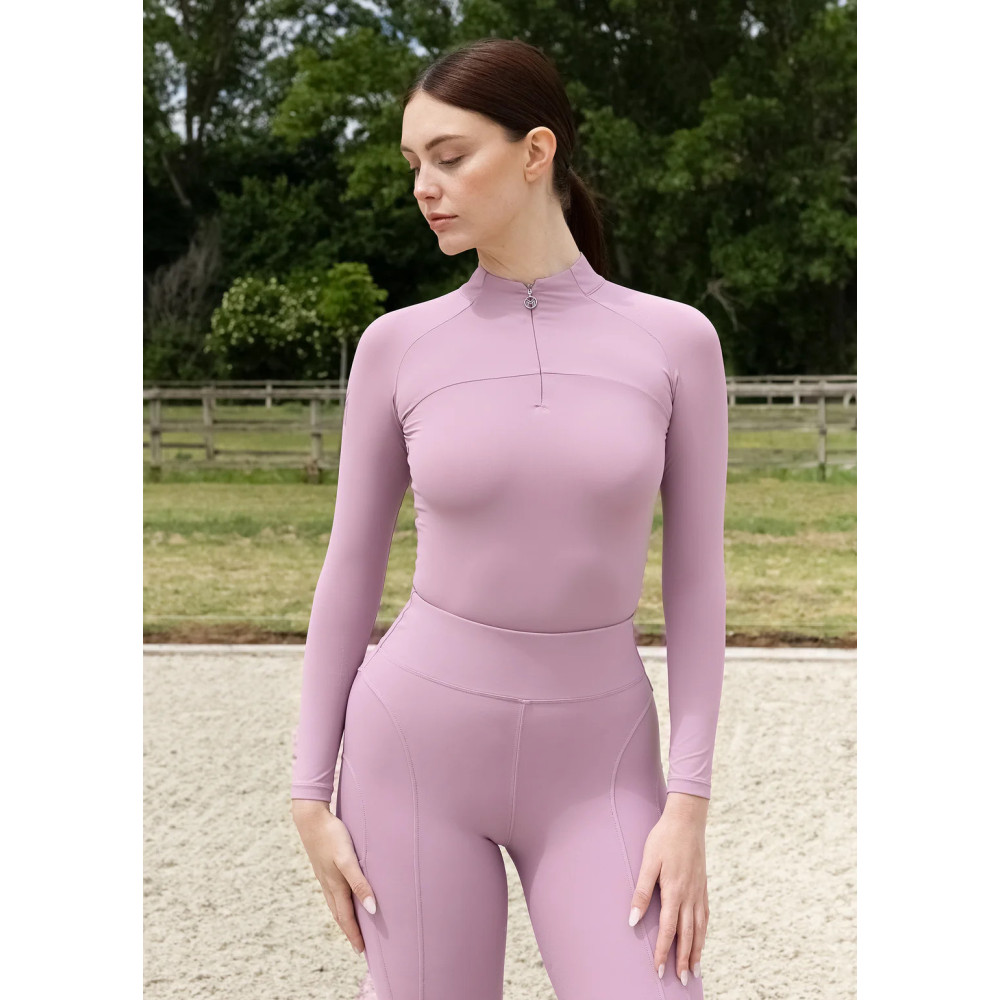 Bluzka z Długim Rękawem Sunblocker (Mauve) Maximilian Equestrian