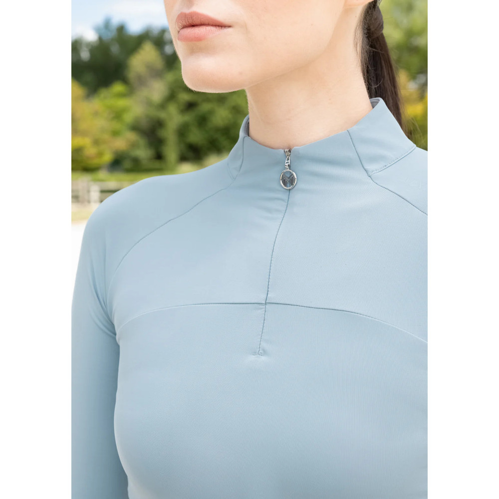 Bluzka z Długim Rękawem Sunblocker (Aqua) Maximilian Equestrian