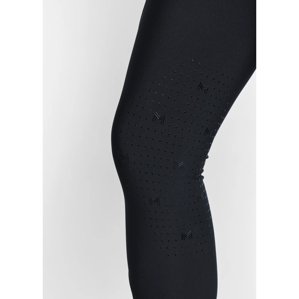 Legginsy Jeździeckie Pro Riding z Lejem Kolanowym (Black) Maximilian Equestrian