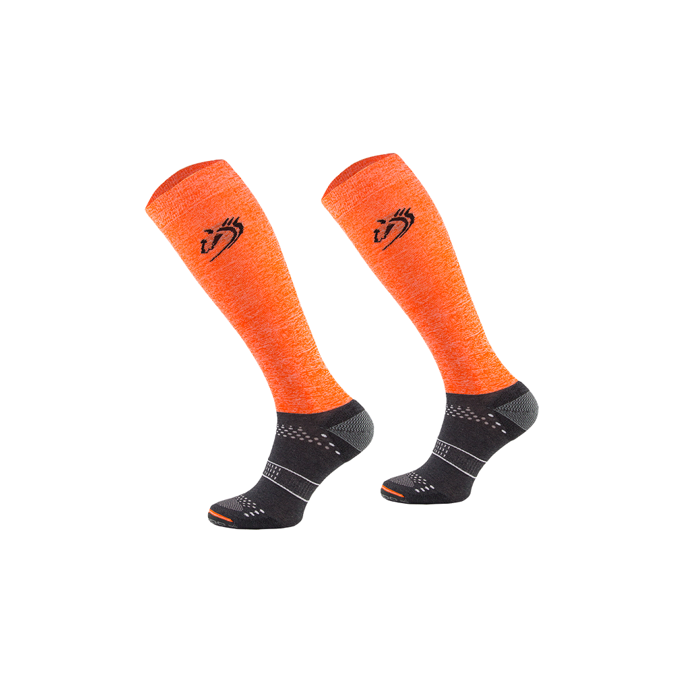 Podkolanówki Jeździeckie Pomarańczowe z Mikrofibrą Comodo