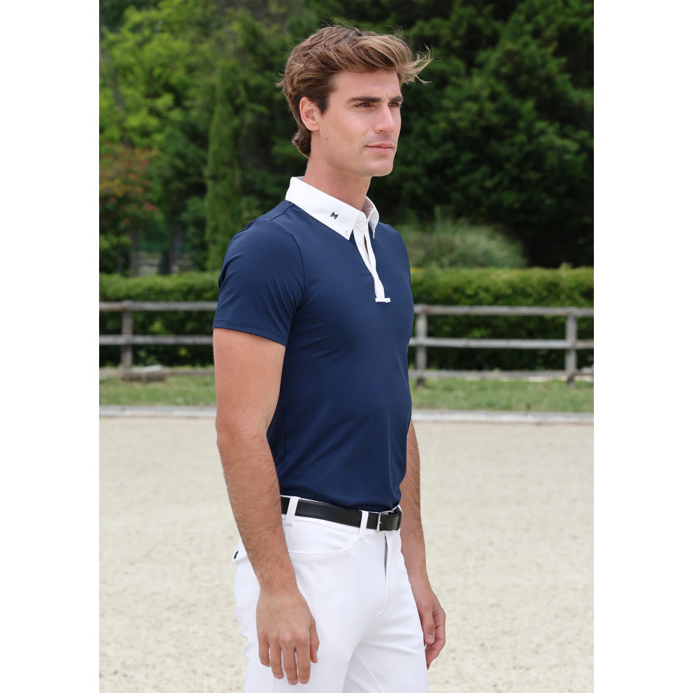 Koszula Konkursowa Męska z Krótkim Rękawem Arctive Competition (Navy) Maximilian Equestrian