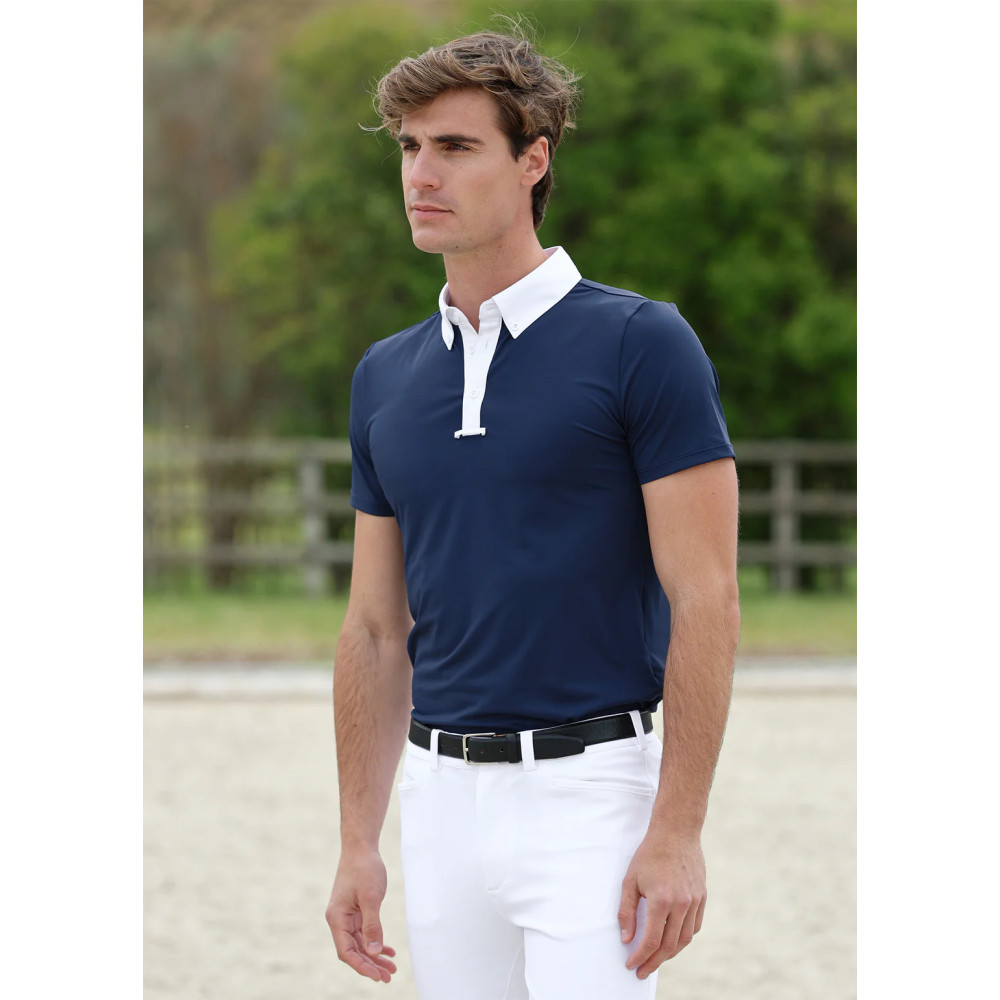 Koszula Konkursowa Męska z Krótkim Rękawem Arctive Competition (Navy) Maximilian Equestrian