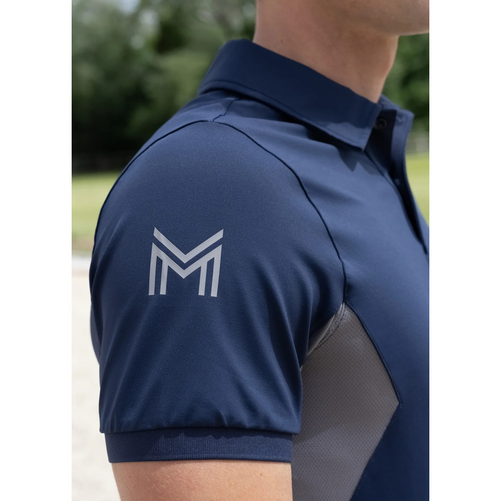 Koszulka Męska Polo Cross (Navy) Maximilian Equestrian