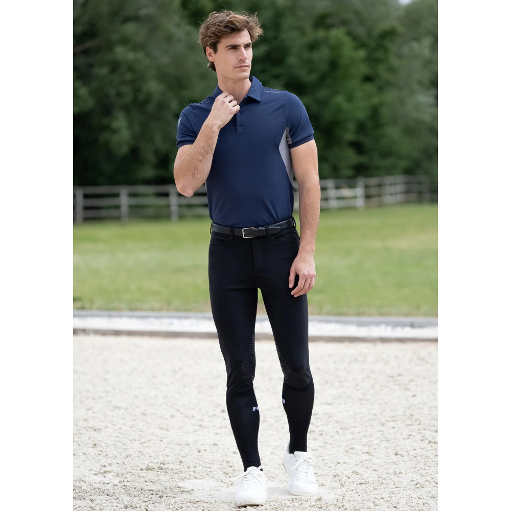 Koszulka Męska Polo Cross (Navy) Maximilian Equestrian