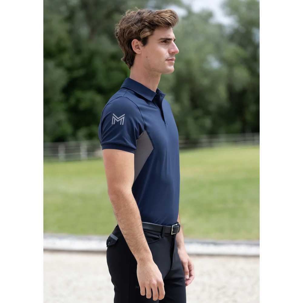 Koszulka Męska Polo Cross (Navy) Maximilian Equestrian