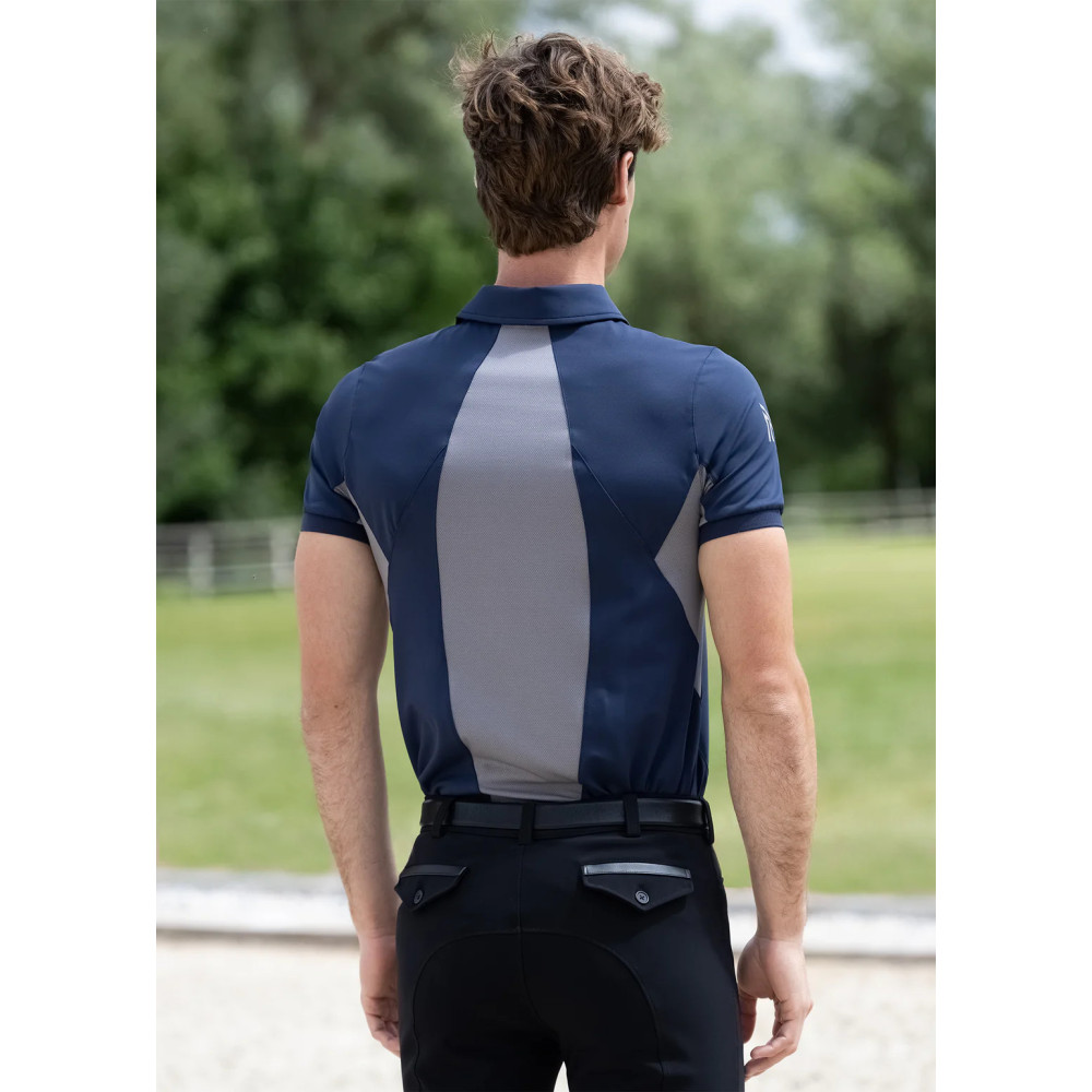 Koszulka Męska Polo Cross (Navy) Maximilian Equestrian