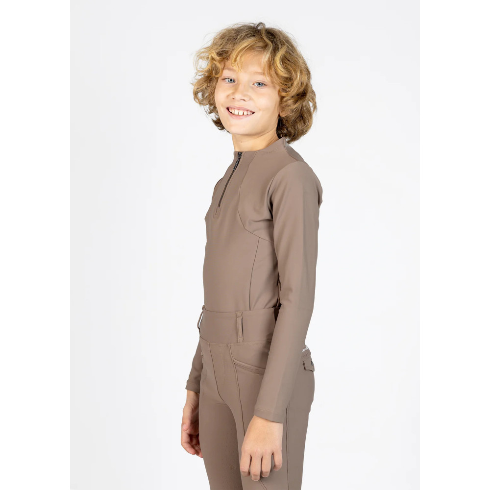 Młodzieżowa Bluzka z Długim Rękawem (Nougat) Maximilian Equestrian