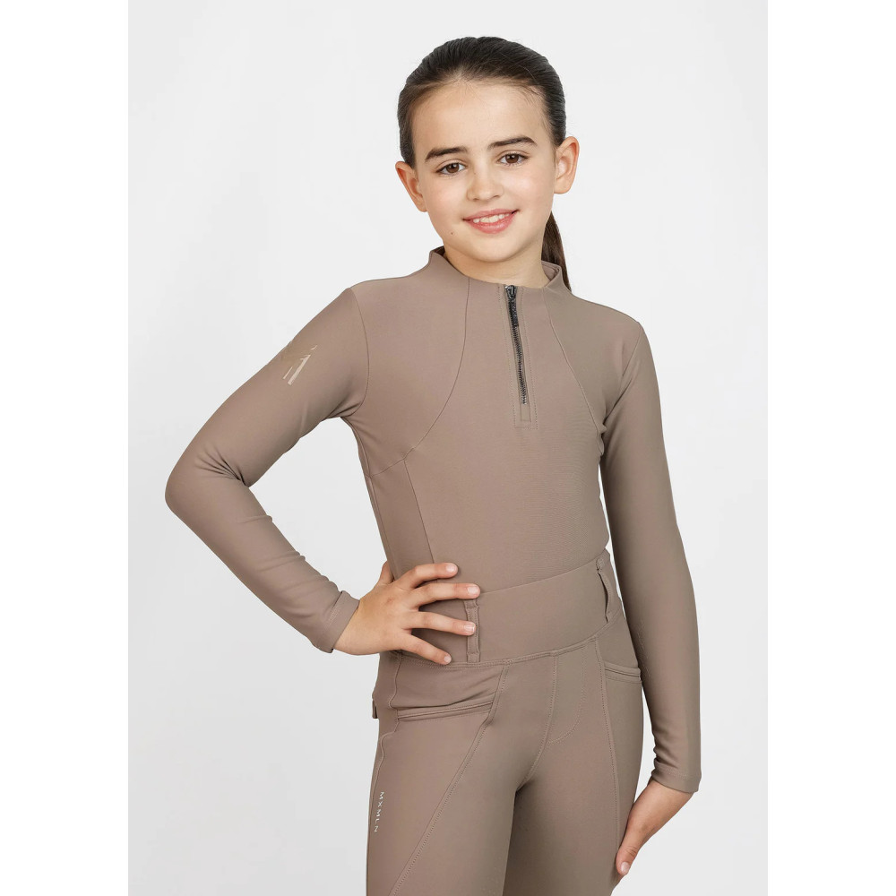 Młodzieżowa Bluzka z Długim Rękawem (Nougat) Maximilian Equestrian