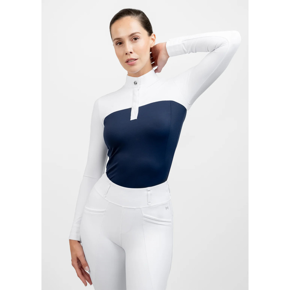 Koszula Konkursowa Era z Długim Rękawem (Navy) Maximilian Equestrian