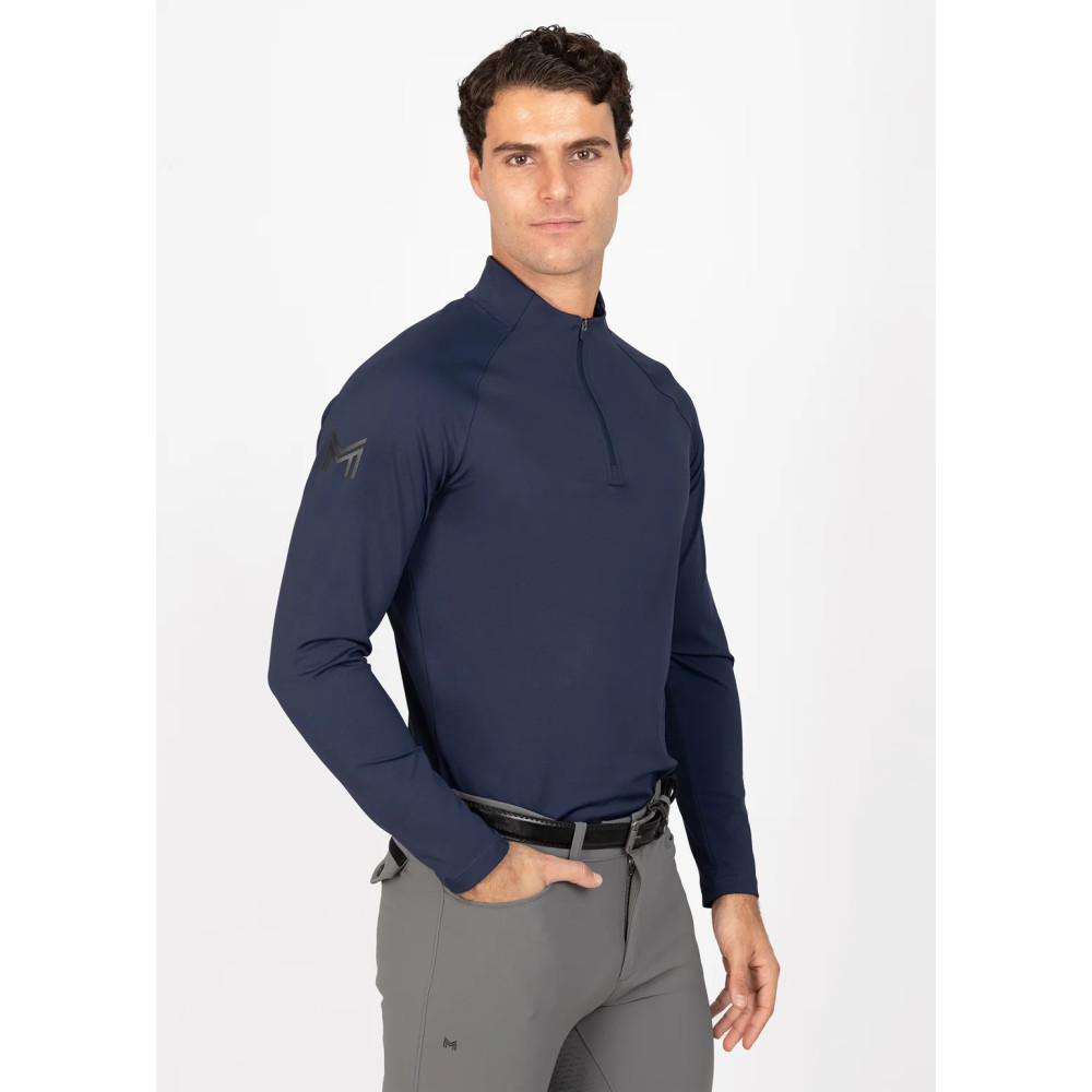 Koszulka Męska z Długim Rękawem Code (Navy) Maximilian Equestrian