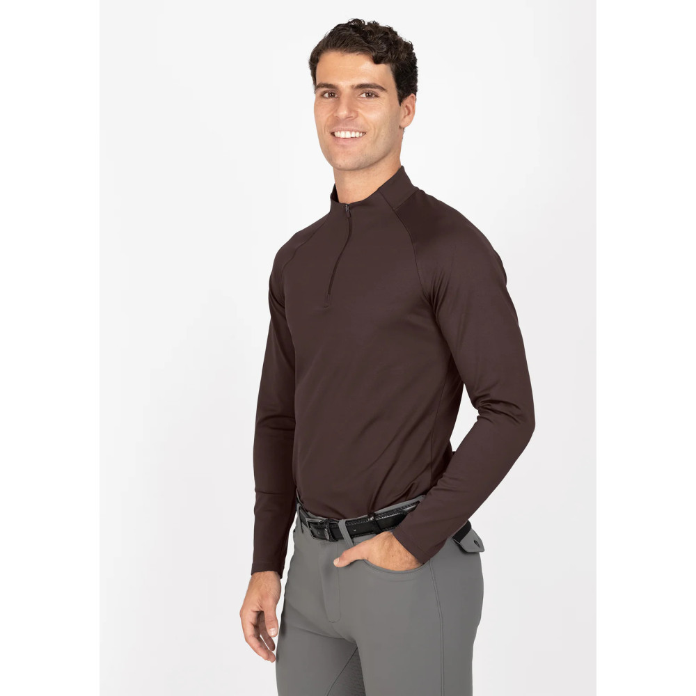 kopia Koszulka Męska z Długim Rękawem Code (Chocolate) Maximilian Equestrian