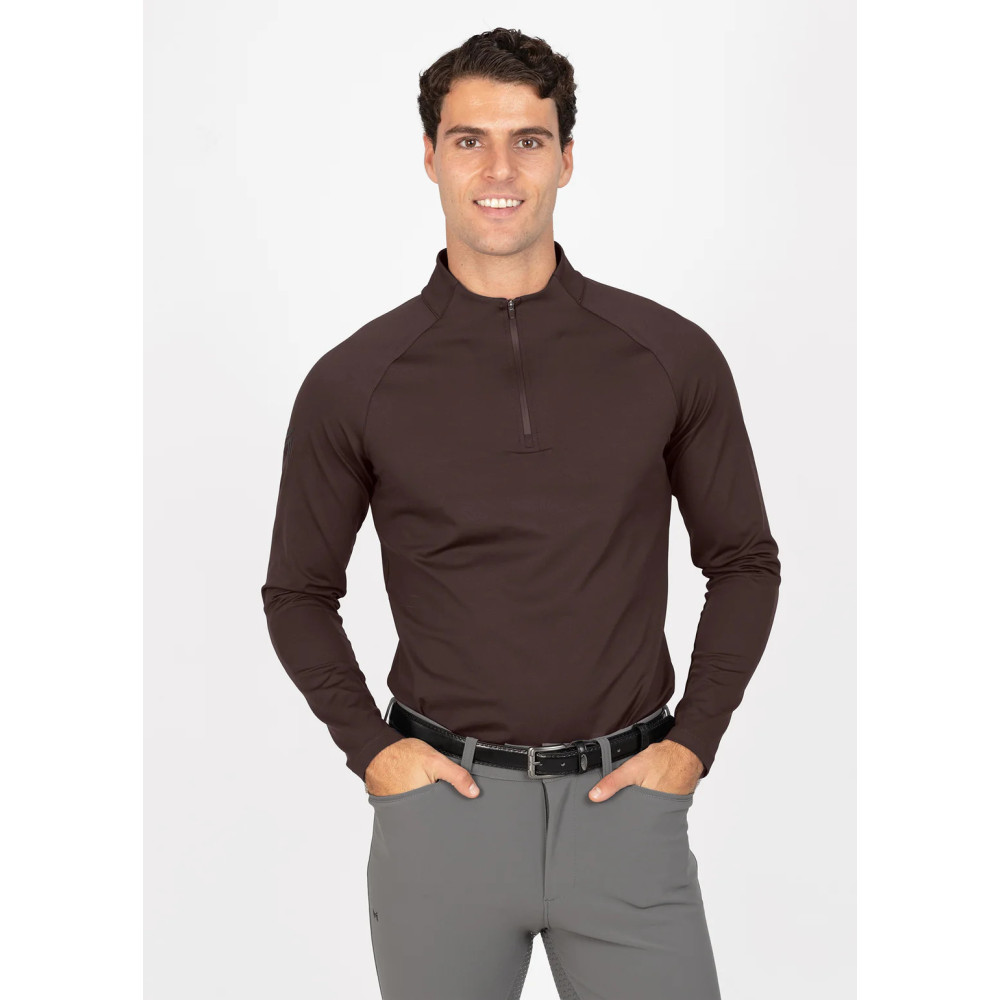 kopia Koszulka Męska z Długim Rękawem Code (Chocolate) Maximilian Equestrian