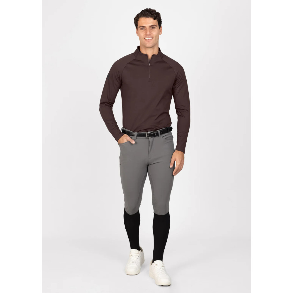 kopia Koszulka Męska z Długim Rękawem Code (Chocolate) Maximilian Equestrian